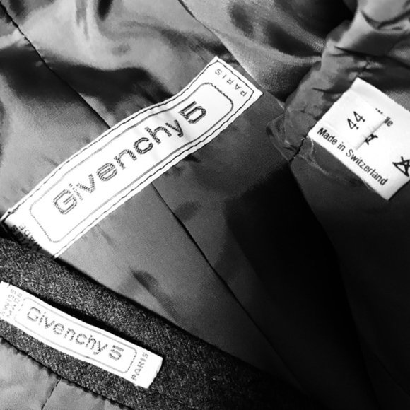 NWOT GIVENCHY Wool Two-Piece Skirt Suit - Picture 9 of 9